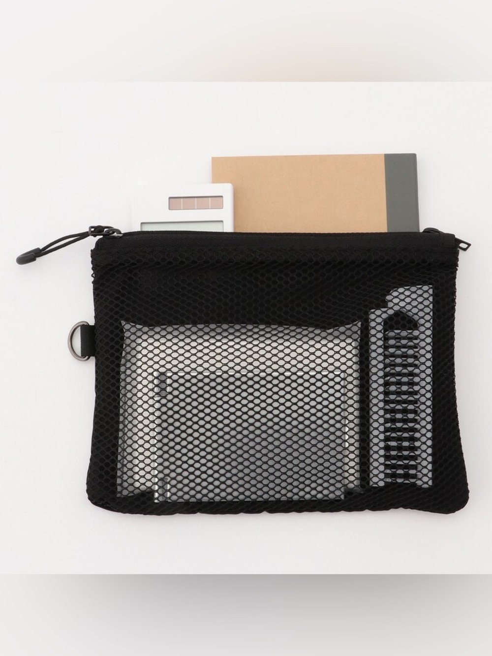 Muji Polyester Two Zipper Case_Medium_Black_NWT - Picture 4 of 12